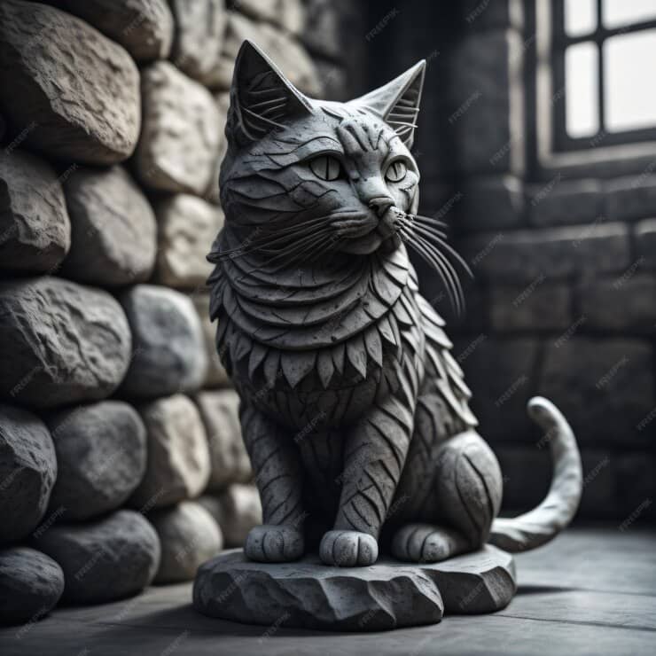 statue-pierre-chat-chat-dessus